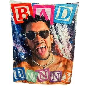 Bad Bunny Soft Throw Blanket 50" x 40"